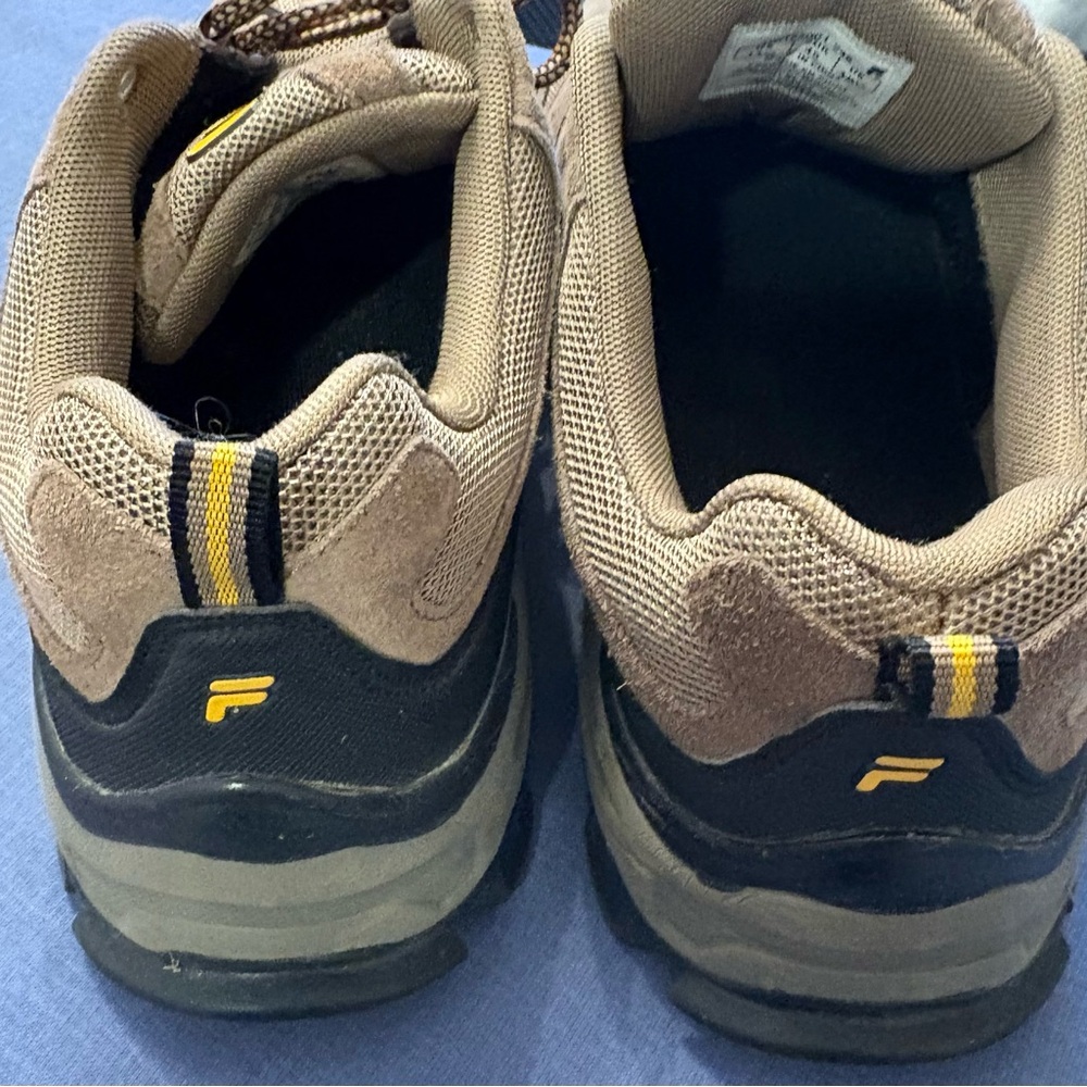 Fila Men's Tan and Yellow Athletic Shoes - Picture 3 of 4
